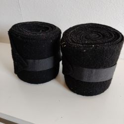 2 svarta fleecelindor