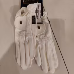 Vita ridhandskar strl 6.5 ROECKL