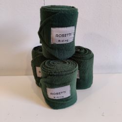 4 gröna fleecelindor Rosetti