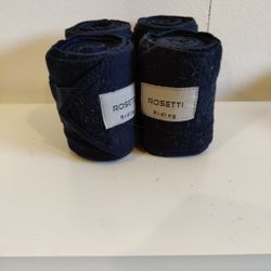 4 blå fleecelindor Rosetti