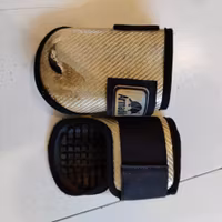 Silverfärgade benskydd fram & bak MEDIUM Armadillo