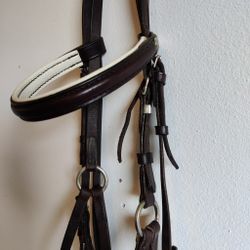 Mörkbrunt träns med pullargrimma COB