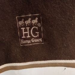 Brunt ländtäcke ull Horseguard full/x-fullt