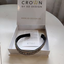 Svart pannband Crown FULL