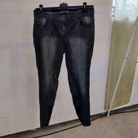 Svart/denim ridbyxor med knägrip CRW strl 44