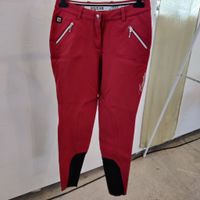 Röda tygskodda ridbyxor Equiline strl 38