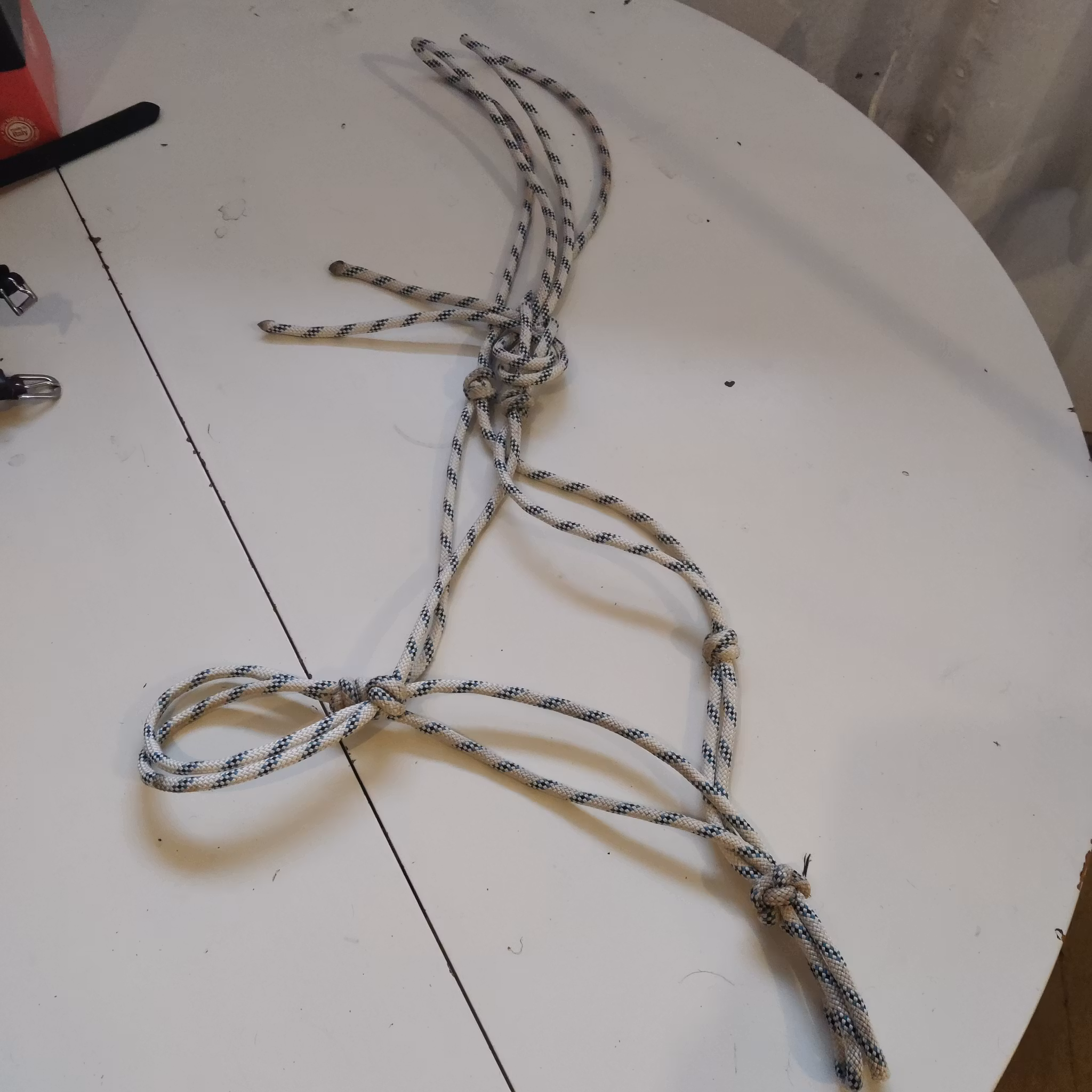 Vit/blå repgrimma X-FULL