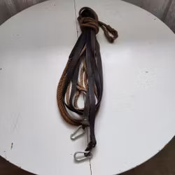 Tömmar rep/läder ca 11,5 m
