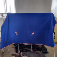 Blått fleecetäcke 155 cm CATAGO