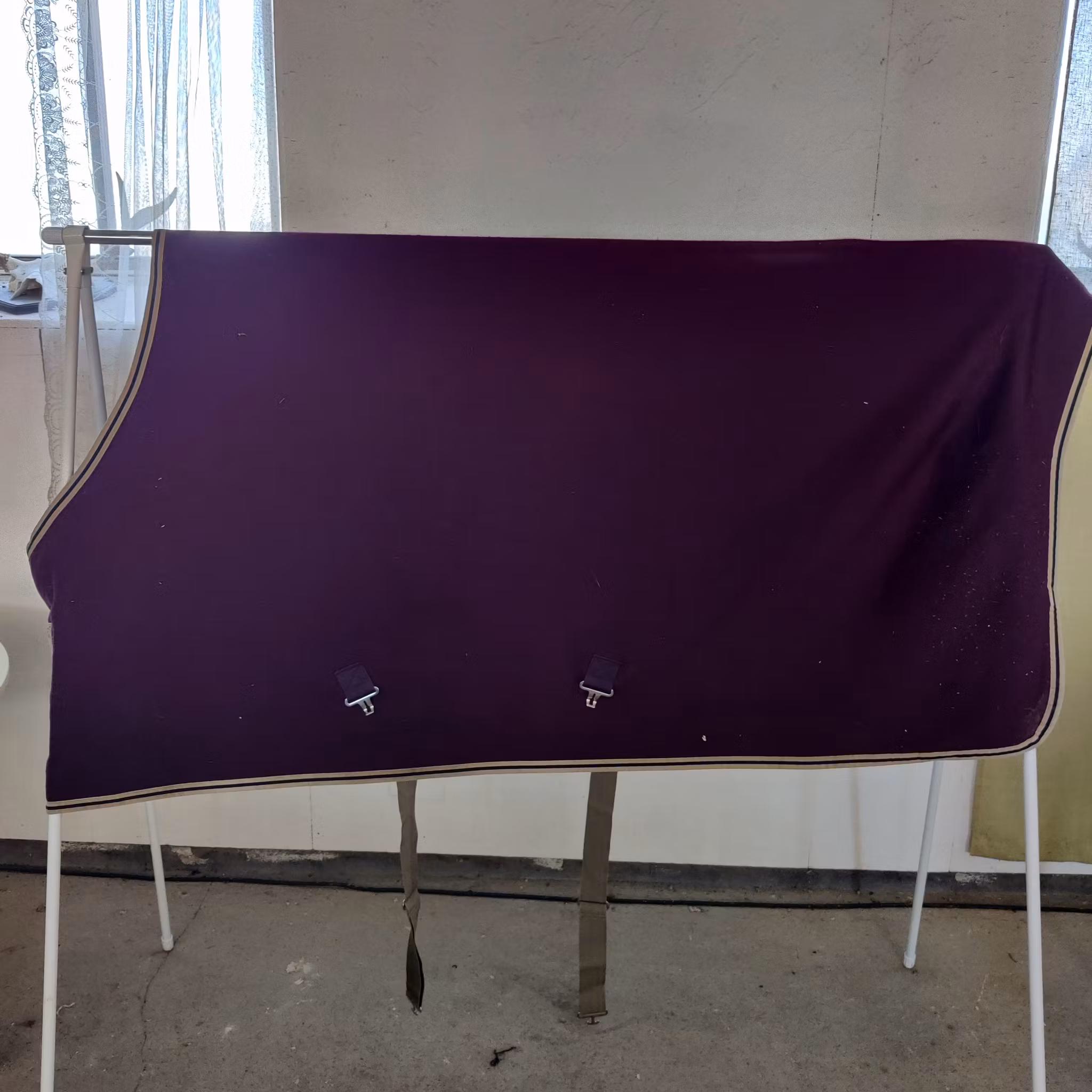 Vinrött fleecetäcke 130 cm AMIGO Jersey Cooler
