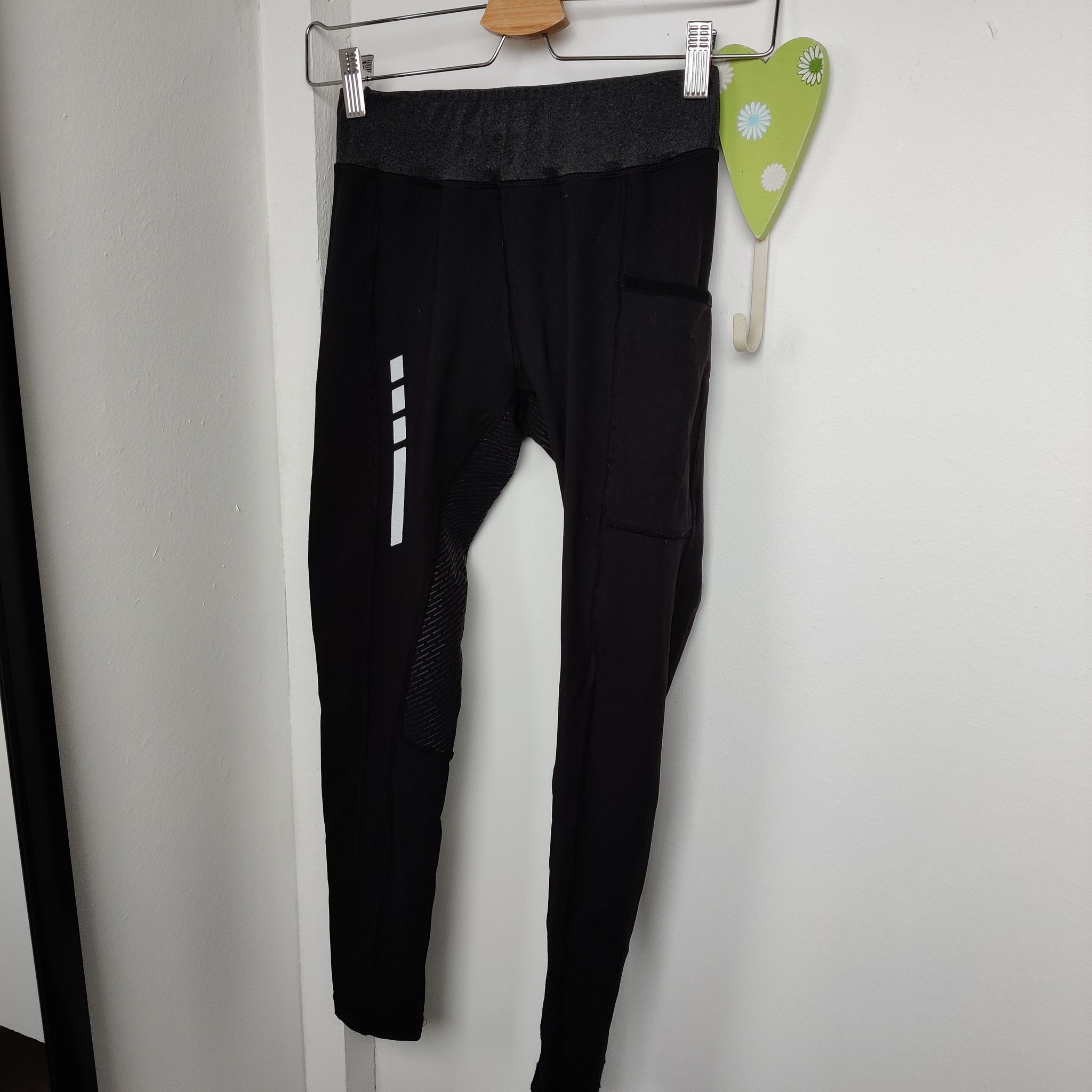 Svarta ridtights med helgrip strl 146/152 RH