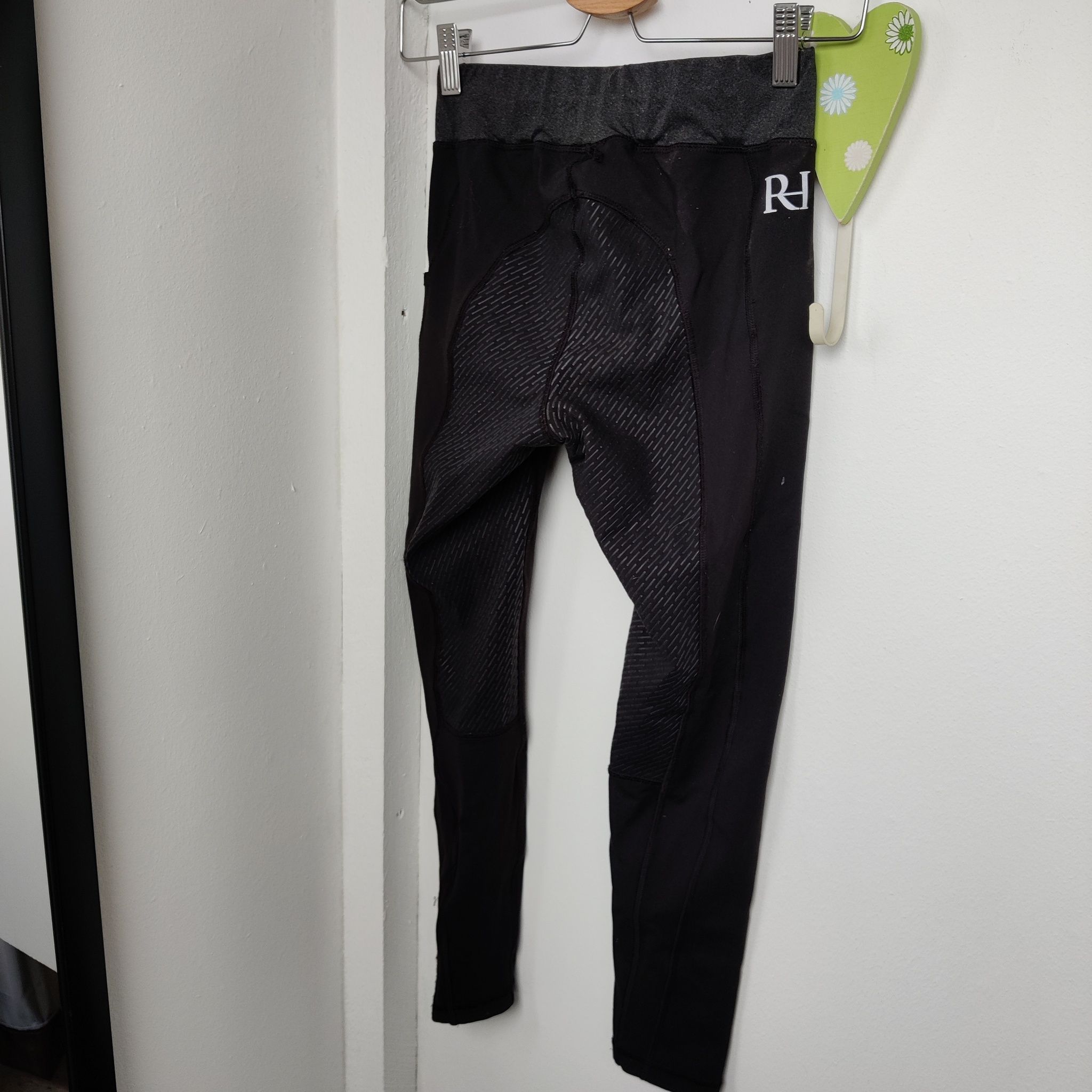 Svarta ridtights med helgrip strl 146/152 RH