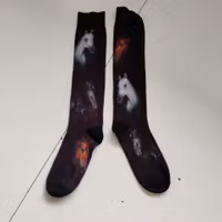 Knästrumpor med hästmotiv strl 27/29