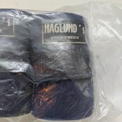 4 st blå elastiska lindor Haglunds