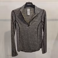 Grå långärmad topp SMALL