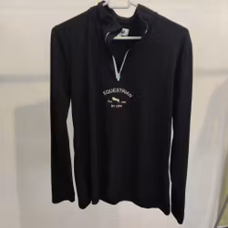 Svart långärmad topp CRW SMALL