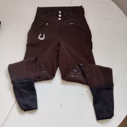 Bruna ridtights med knägrip XXS