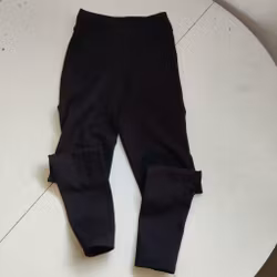 Svarta knäskodda ridtights XXS CRW