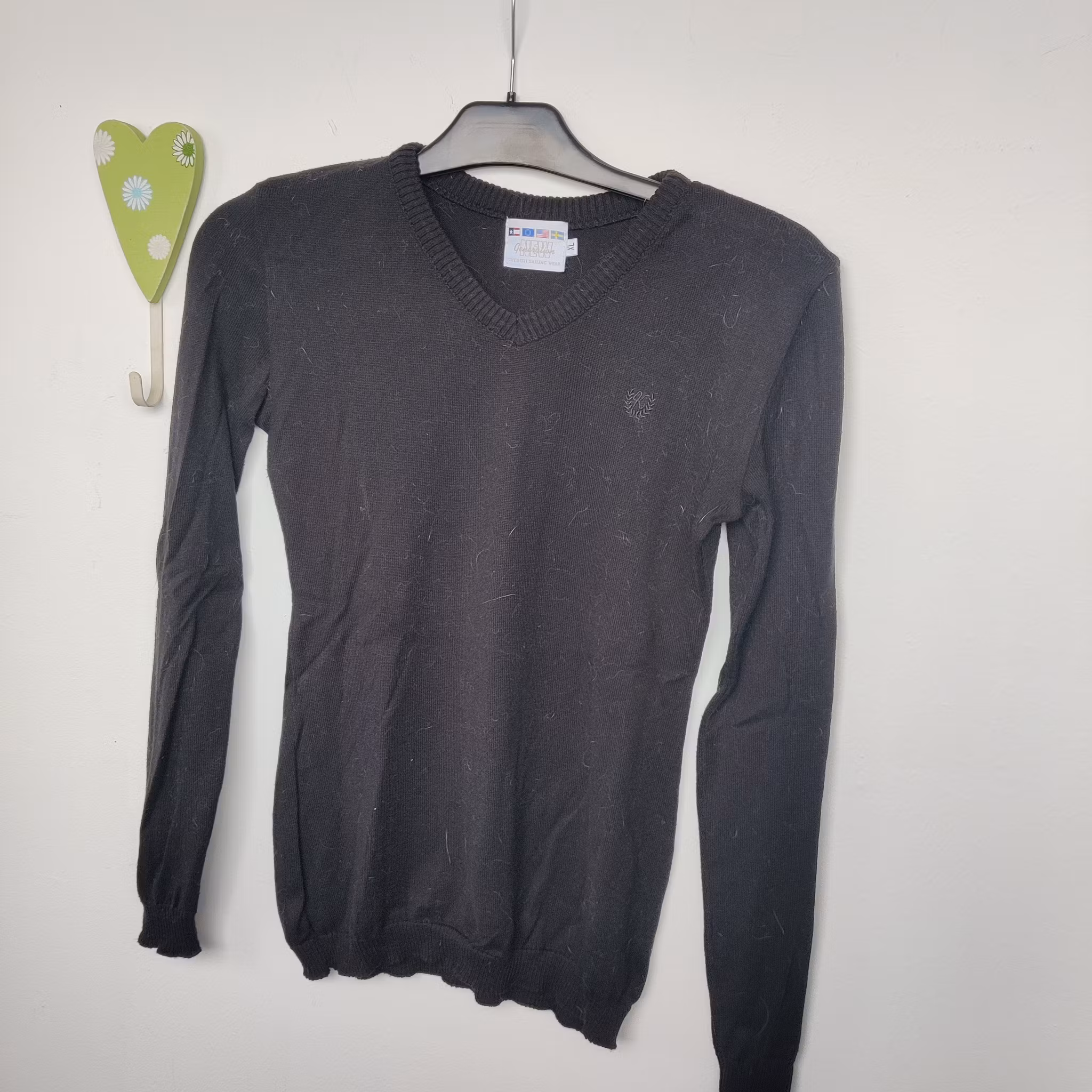 Tunn stickad tröja strl S/M