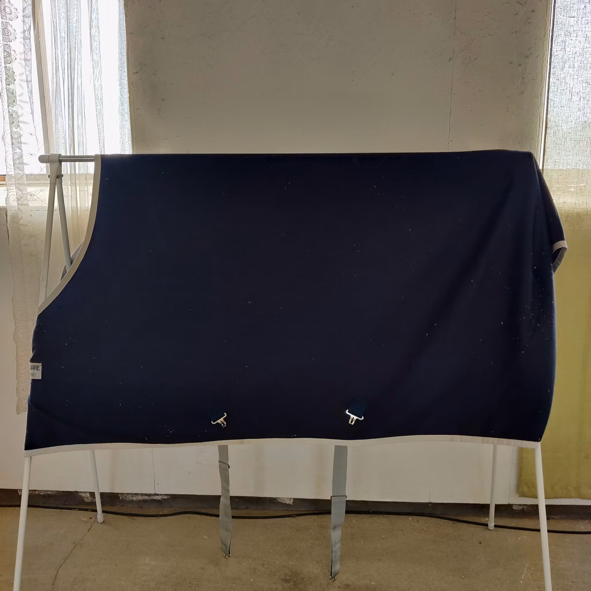 Blått svett-täcke 155 cm Amigo Jersey Cooler