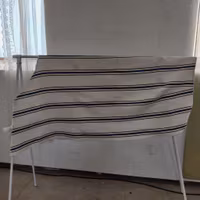 Randigt kombitäcke 140 cm