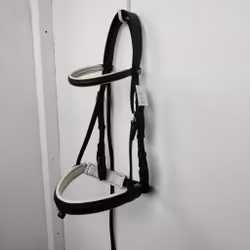 Brunt träns med vit fodring Jacson COB