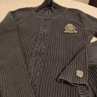 Blå sticka kofta HV Polo MEDIUM