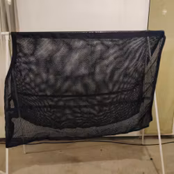 Blått nättäcke 155 cm