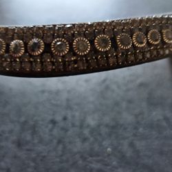 Svart pannband med bling Fairfield 40 cm