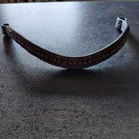 Svart pannband med bling Fairfield 40 cm