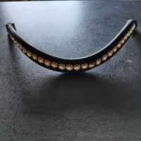Svart pannband med bling JH Collection 43 cm