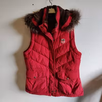 Röd dunväst Ralph Lauren MEDIUM