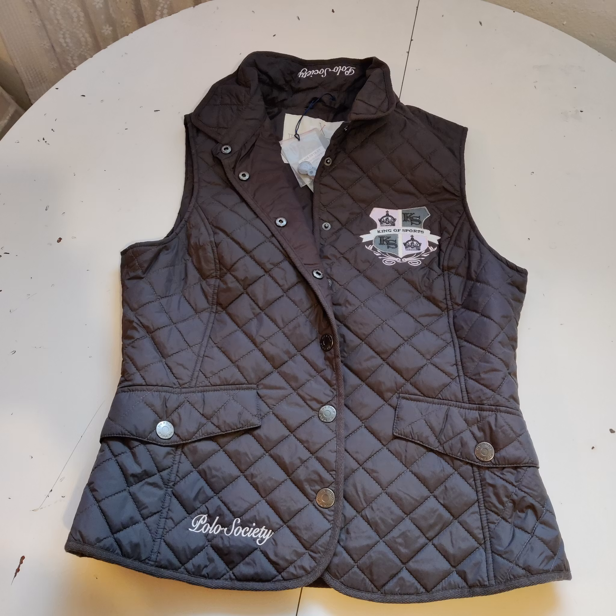 Grå väst HV Polo X-LARGE