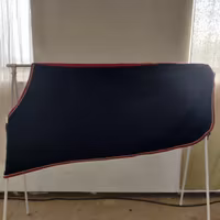Blått fleecetäcke 140 cm