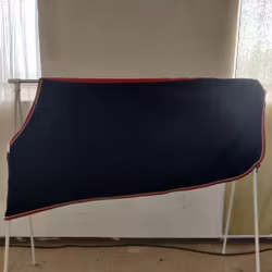 Blått fleecetäcke 140 cm
