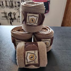 4 ljusbruna fleecelindor