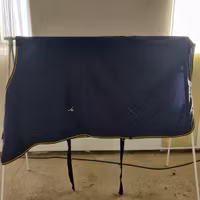 Blått bomullstäcke 155 cm