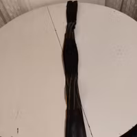 Svart sadelgjord med resårer 130 cm