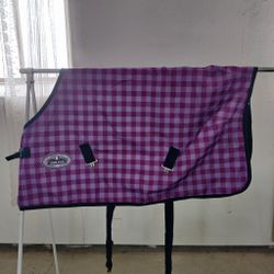 Rutigt regntäcke Riding House 95 cm 0 g
