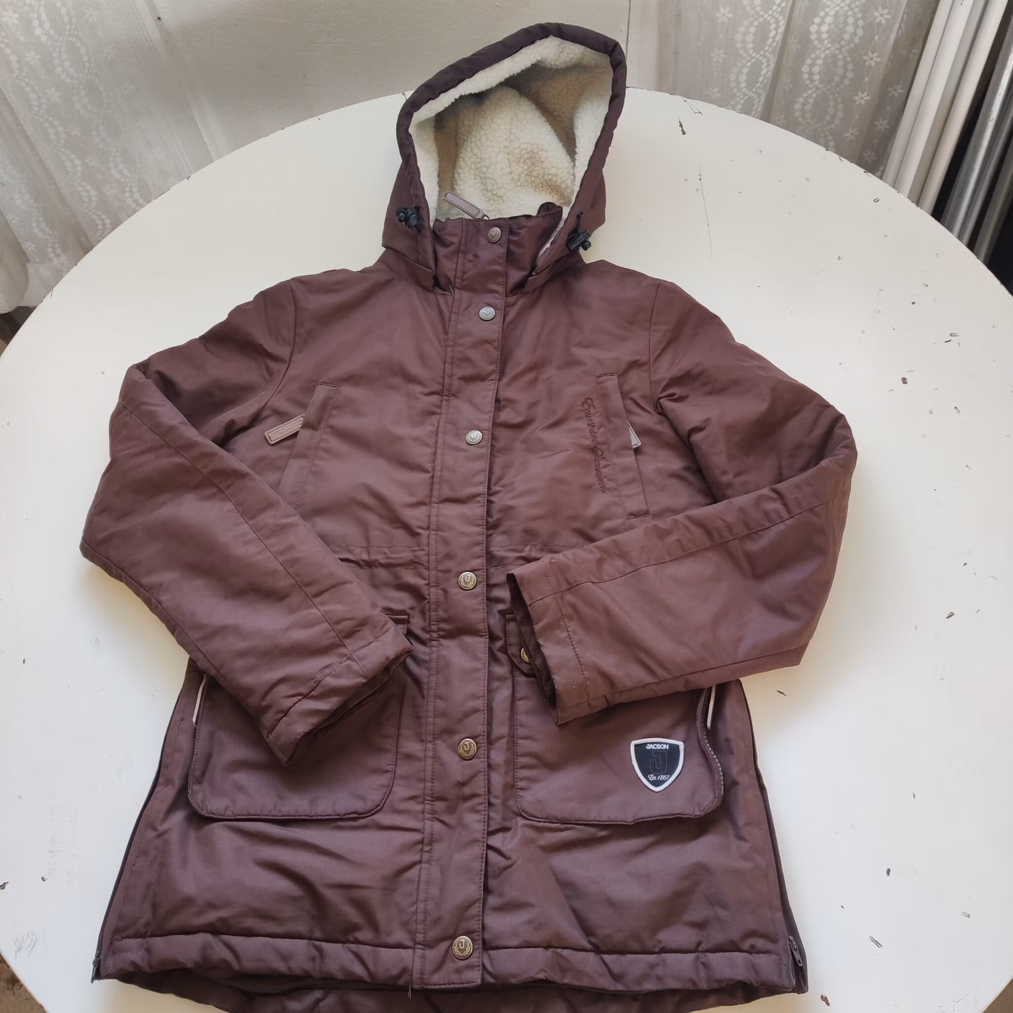 Brun vinterjacka 150 cl