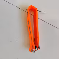 Orange hundhalsband 45 cm Nonstop Dogwear