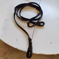 Bruna lädertyglar med stoppar Horse Head FULL