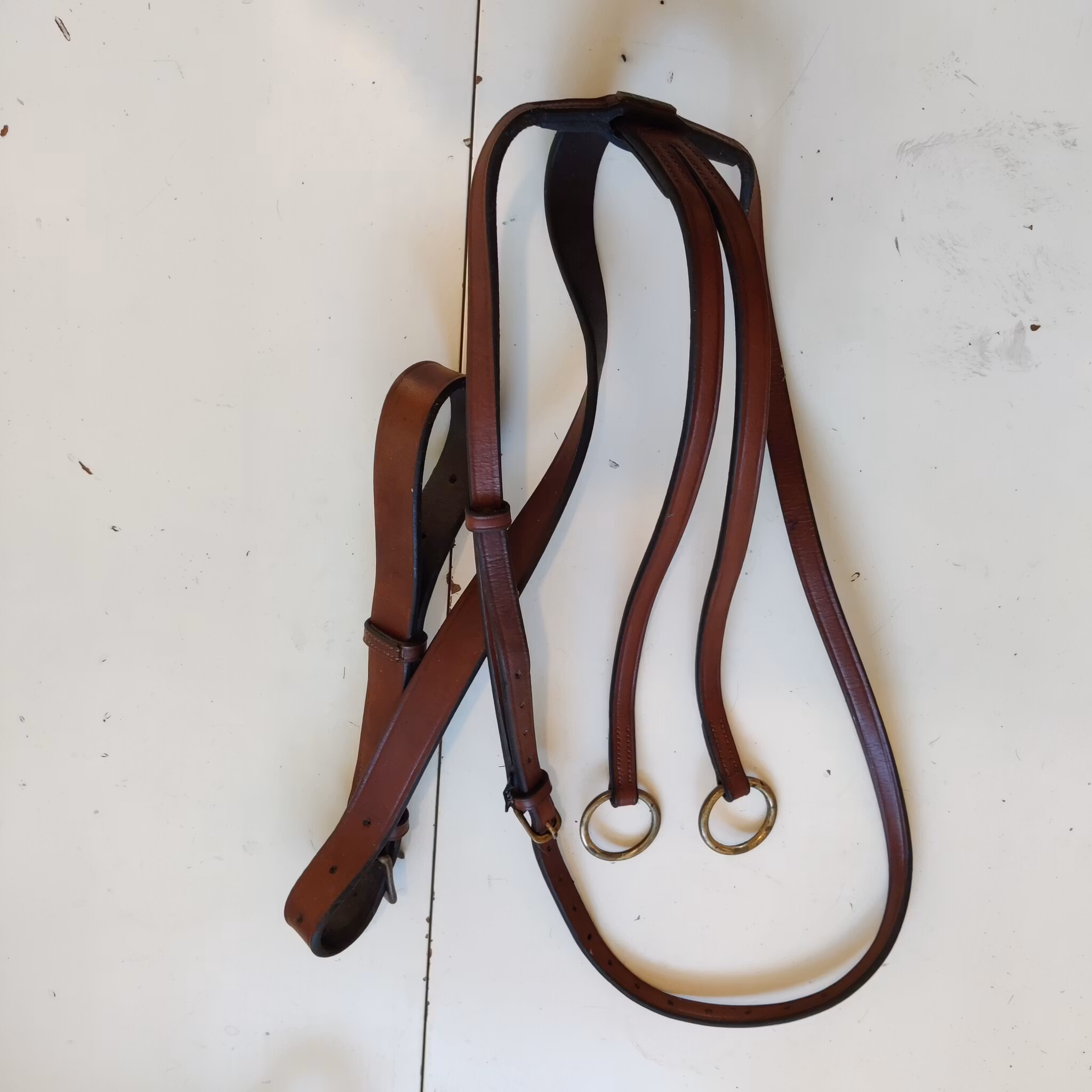 Brun martingal Horse Head FULL