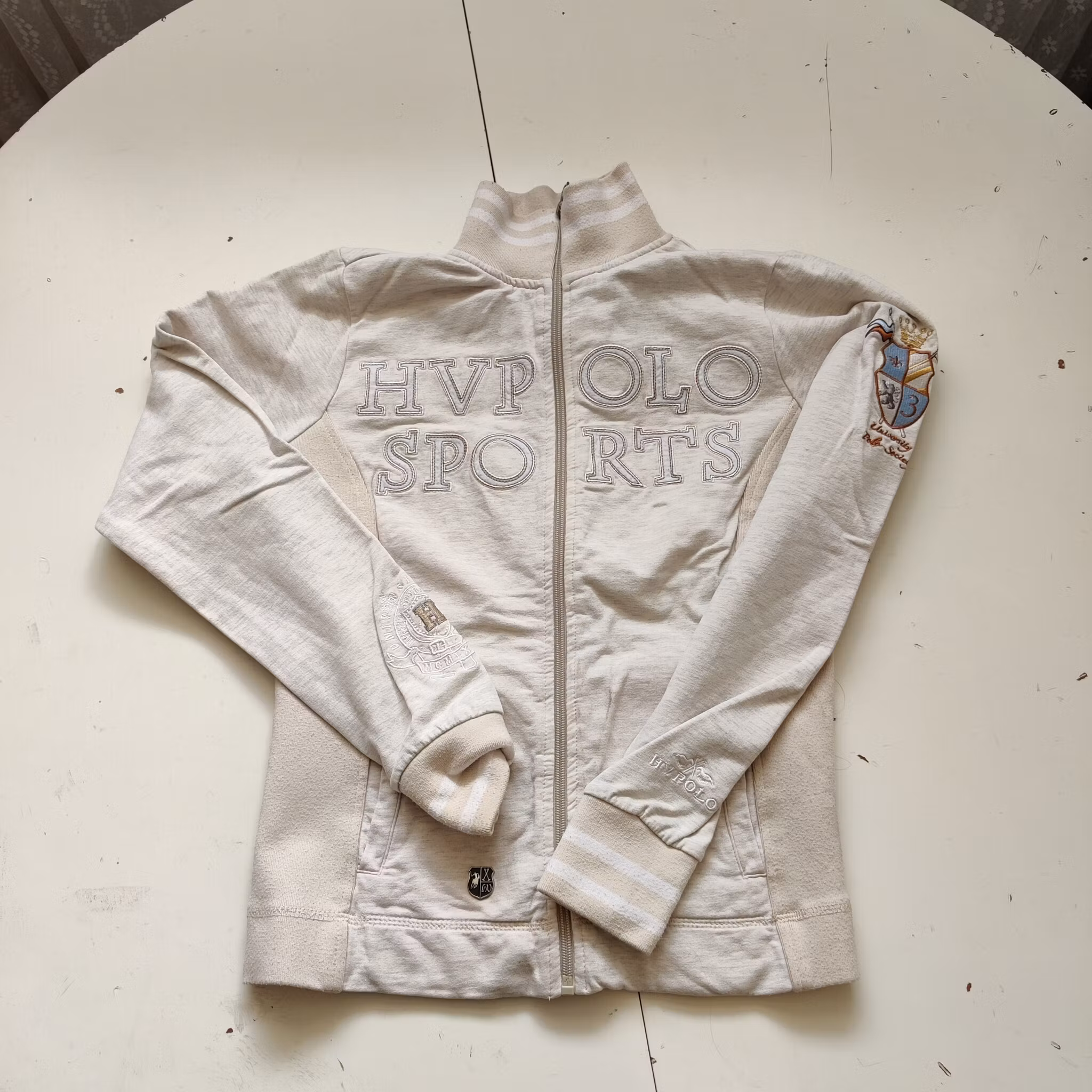 Beige svettisjacka HV Polo X-SMALL