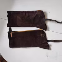 Bruna shortchaps i mocka Roping XL