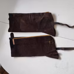 Bruna shortchaps i mocka Roping XL