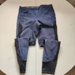 Blå ridbyxor med helgrip strl 42 Horka