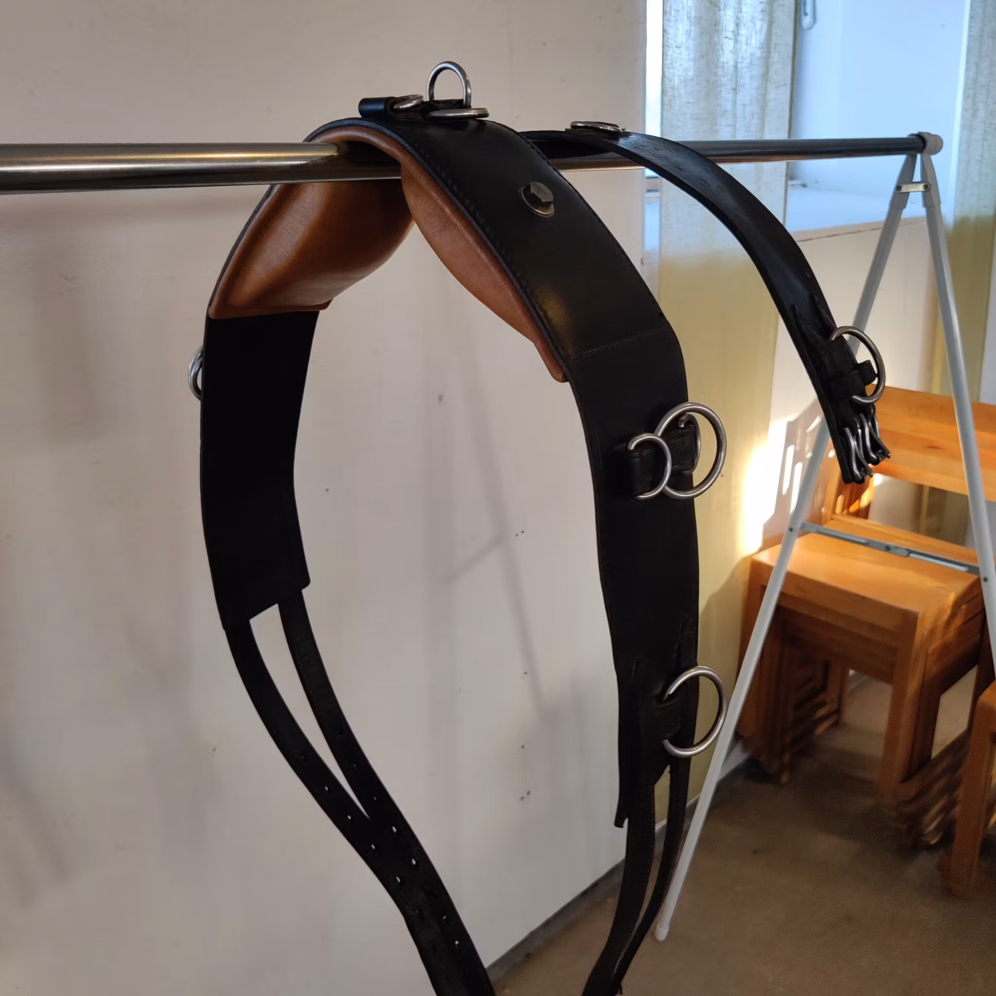 Äldre longeringsgjord läder