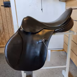 Svart allroundsadel Morris & Nolan 18 tum normal/vid bom