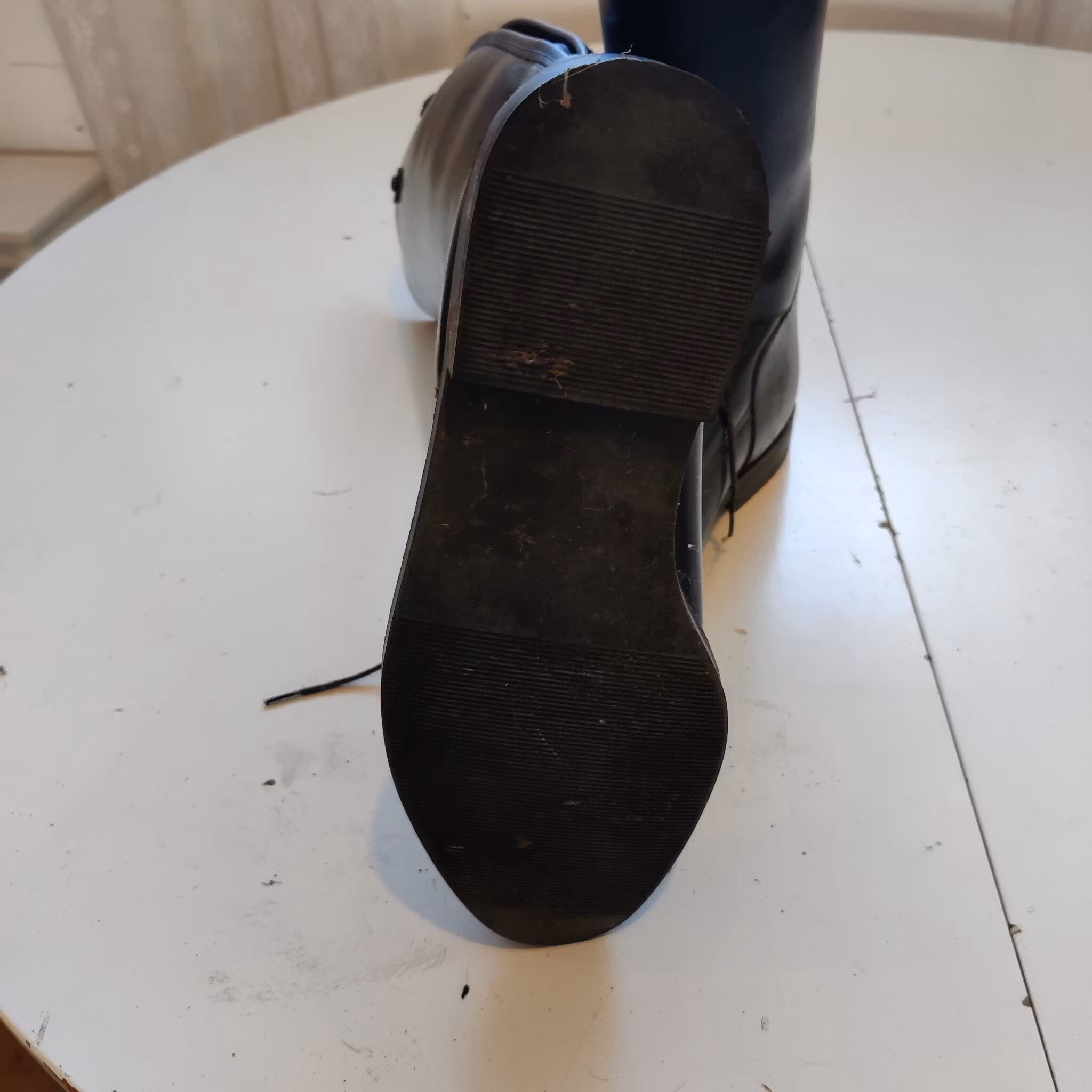 Svarta läderridstövlar strl 38 Soubriac